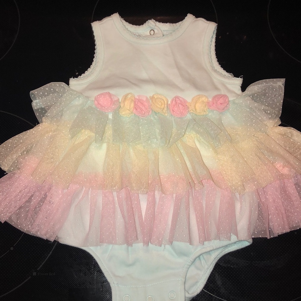 Ruffled tutu onesie